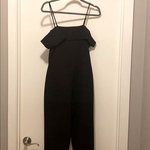 Black off the shoulder jumpsuit